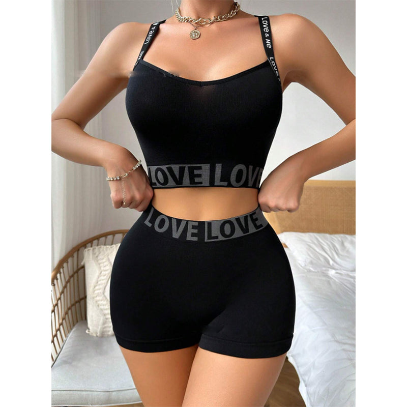 Anti-Chafing & Plus-Size Friendly — Women’s Camisole Top & Boy Shorts Lingerie Set 🩲✨