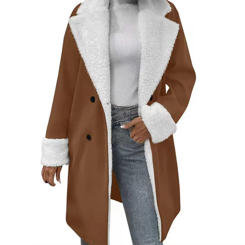 Women's Elegant Woollen Coat — Winter 🧥