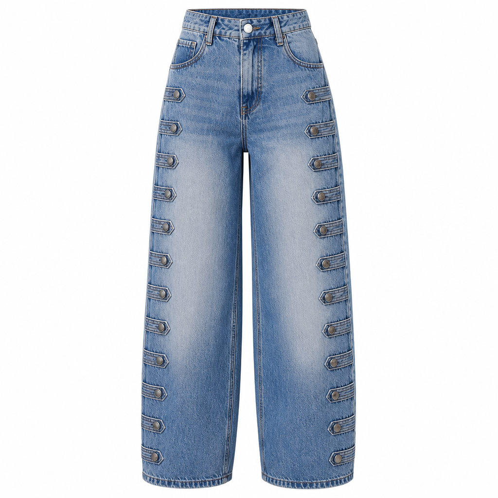 👖 Women's Retro High Waisted Curved Leg Jeans | Vintage Vibe, Figure-Flattering – Effortless Chic for Everyday ✨