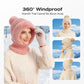 Women's Winter Knitted Beanie Scarf Mask — One-Piece 🧣