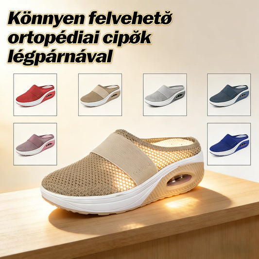🔥 EU 35-43 🌺👡 Papuci cu toc înclinat din material casual pentru femei 🌿🌬️