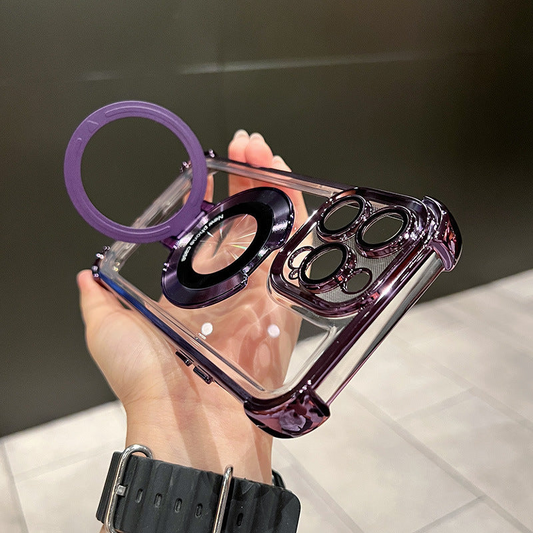 📱Husă cu suport magnetic anti-cădere pentru iPhone