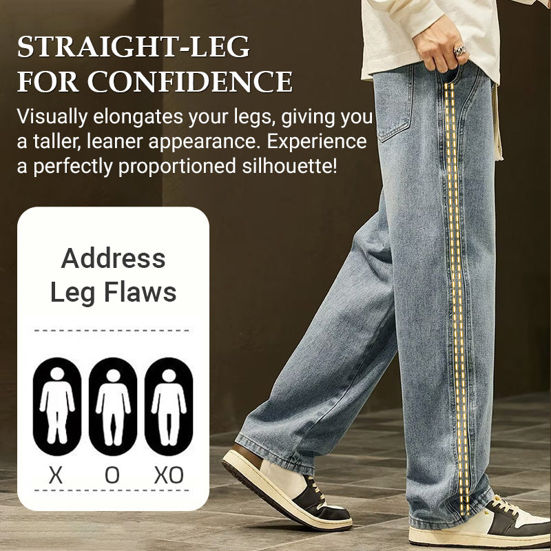 👖 Men's Loose Straight Jeans | Classic Fit, Easy to Style – Perfect for Commute, Casual & Weekend Wear ✨