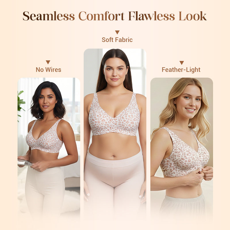 👙 Women's Comfortable Wireless Bras | Push-Up Bralettes, Seamless T-Shirt Bras & Deep V Everyday Bras ✨