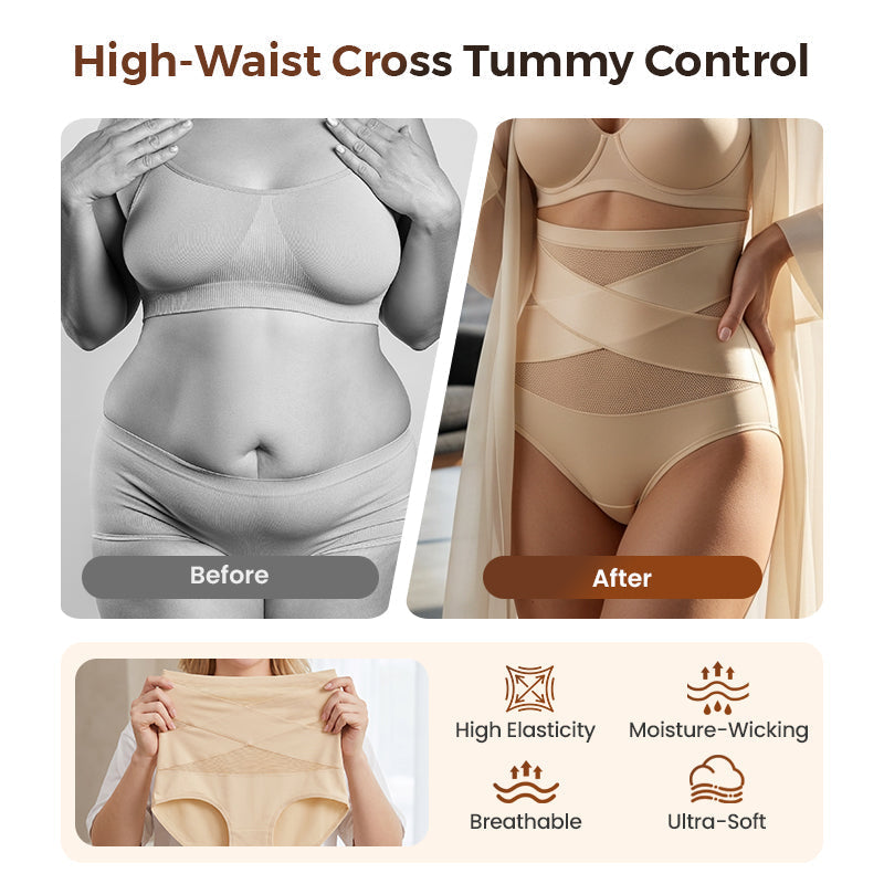 🩲 Plus-Size High-Waist Tummy Control Panties | Seamless Comfort, Confidence All Day ✨