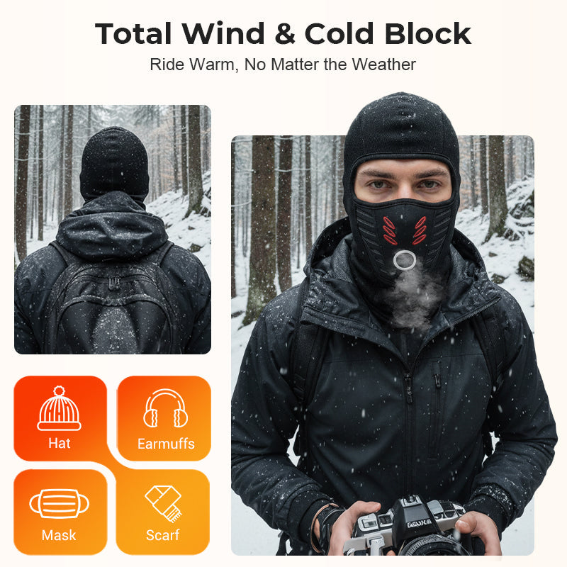 ❄️😷 Unisex Full Face Mask | Full Coverage, Windproof & Warm ✨