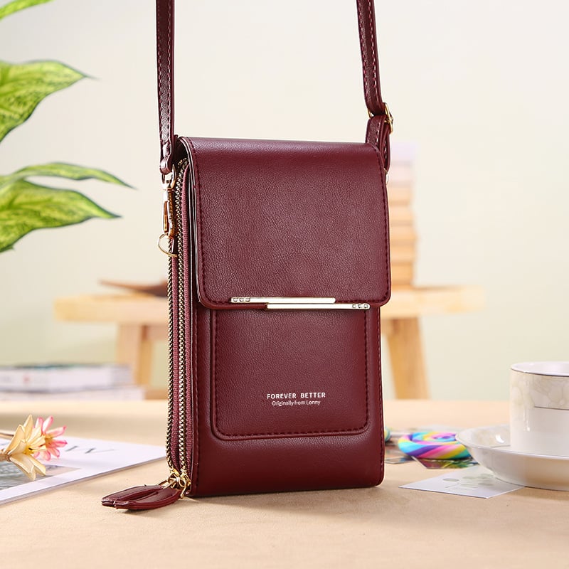 👝 Women's Shoulder Bag — Touchscreen, No Cut-Outs 👜