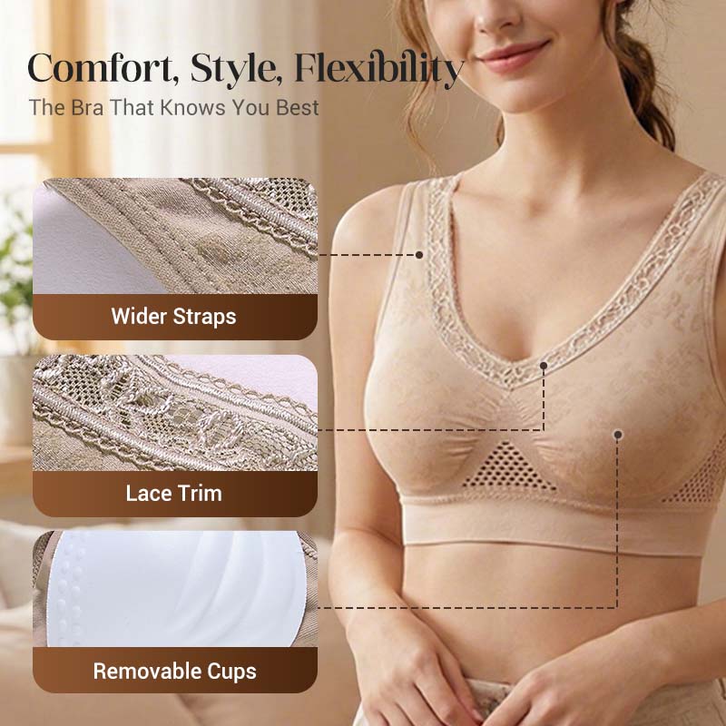 👙 Pure Cotton Buttonless Lifting Bra | Soft Lift & No-Hassle Wear – Breathable All-Day Comfort ✨