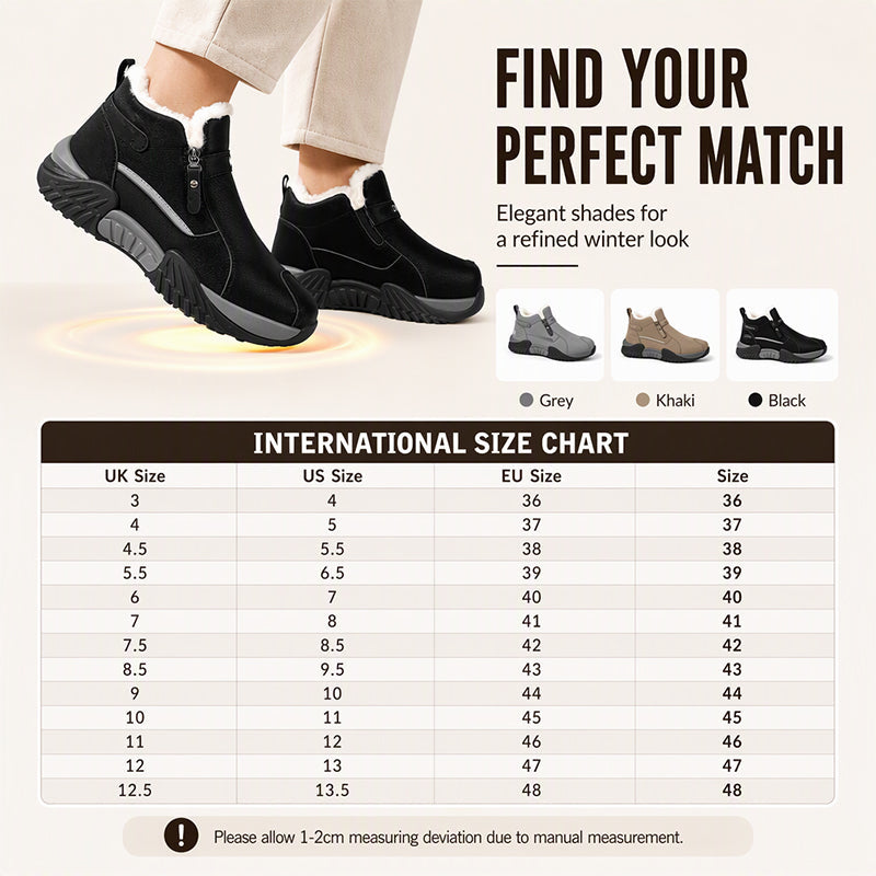 🥾 Men's Fleece-Lined Leather High-Tops | Warm Side-Zip Winter Boots – Non-Slip Grip for Cold Weather ✨