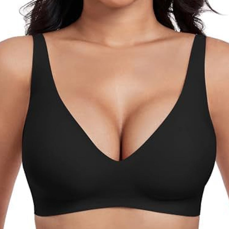 👙 Women's Comfortable Wireless Bras | Push-Up Bralettes, Seamless T-Shirt Bras & Deep V Everyday Bras ✨