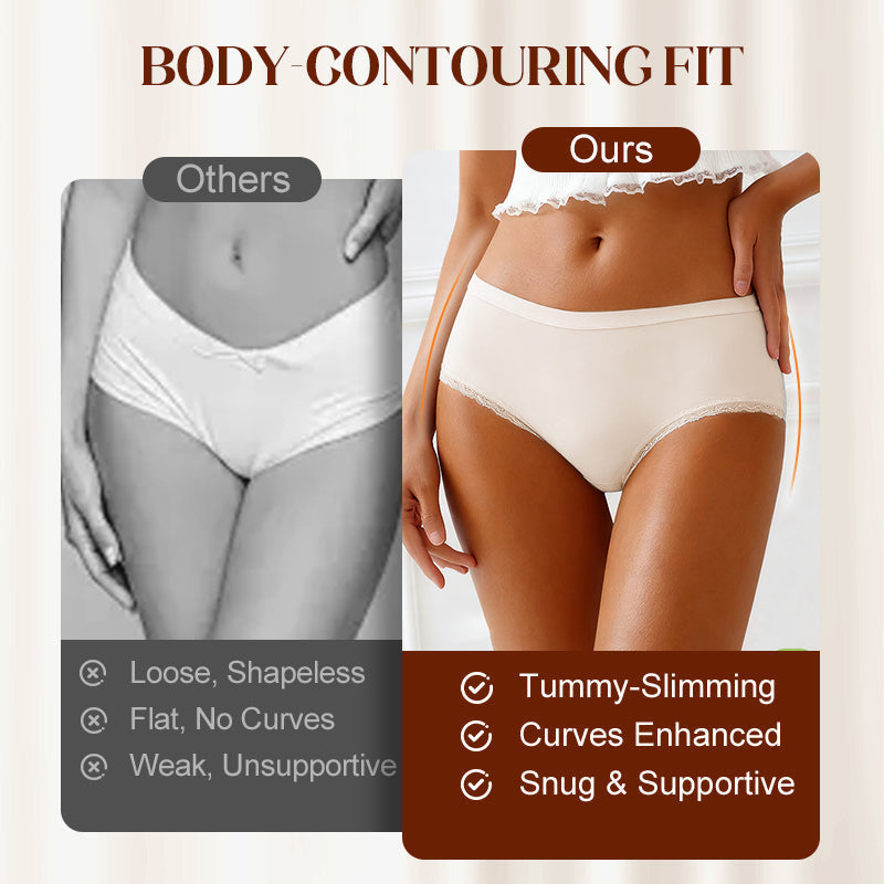 💃🌸 Women's Soft Lace Mid-Rise Panty | Delicate & Comfortable – Everyday Elegance ✨