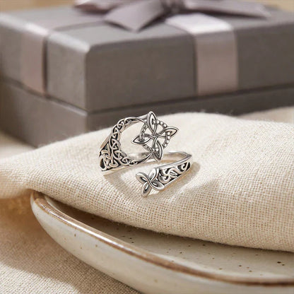 💍 Inel cu nod celtic – Simbol al eternității, finisaj premium, potrivit pentru bărbați și femei | Cadou romantic sau accesoriu zilnic ✨❤️🎁