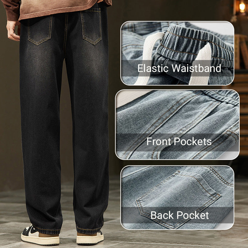 👖 Men's Loose Straight Jeans | Classic Fit, Easy to Style – Perfect for Commute, Casual & Weekend Wear ✨
