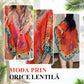 [S-5XL]💃Rochie Boho cu Imprimeu și Volane, Decolteu în V