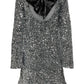 🎀Dancing All Night Sequin Back Bow Loose Mini Cute Dress 🎀