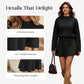 👗 Women's Mock Neck Knit A-Line Mini Dress | Effortless Style & Everyday Comfort ✨