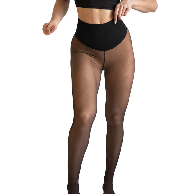 🔥 50K+ SOLD! ❄️ One-Seam Pile-Lined Shaping Tights ✨ Stay Warm, Look Snatched 💕