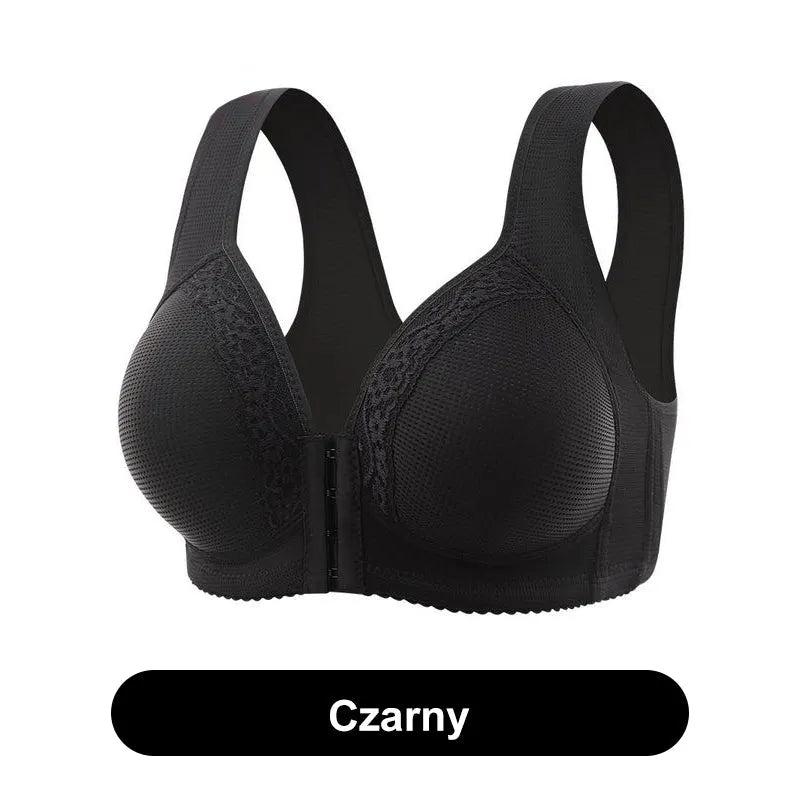 🌬️👙 Breathable Front-Closure Plus-Size Bra | Wire-Free Support & Easy On/Off – Cool, Comfy, Full-Coverage Fit ✨