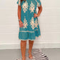 【M-4XL】👗Rochie Elegantă cu Imprimeu Floral