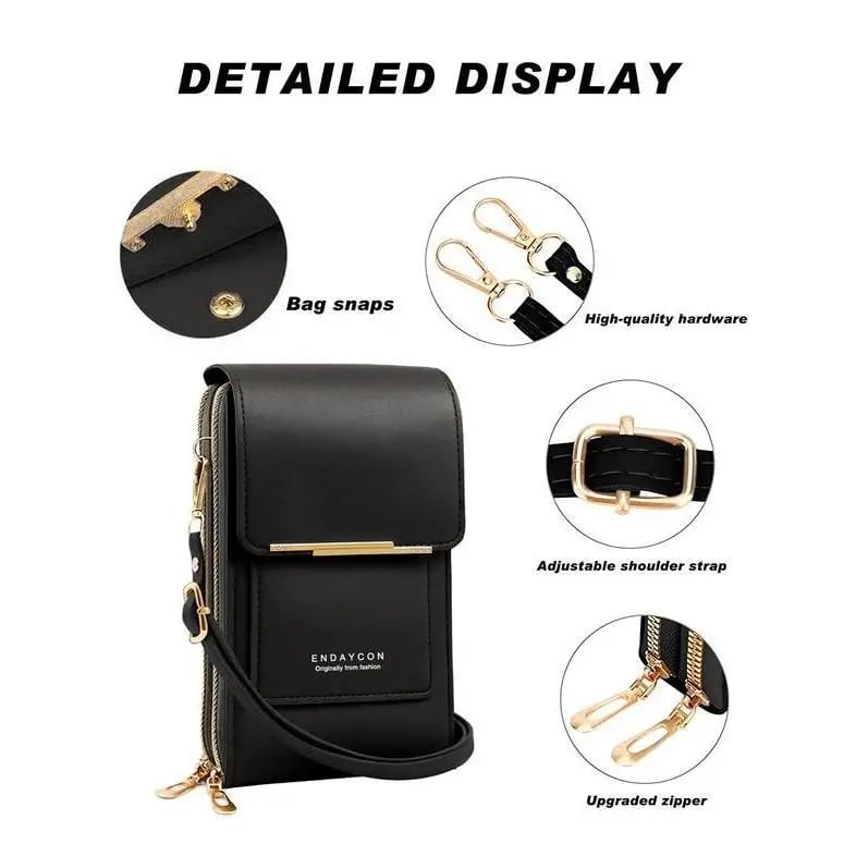👝 Women's Shoulder Bag — Touchscreen, No Cut-Outs 👜