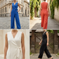 🌹Colier roz gratuit 🌹💖 Salopetă casual pentru femei cu decolteu scoop