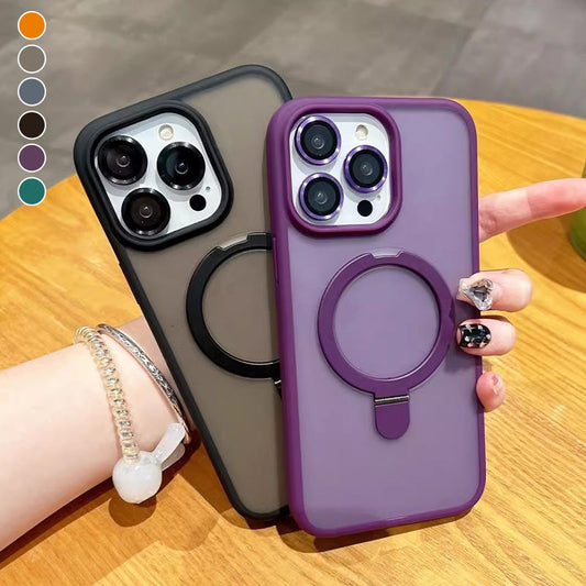 [Cel mai bun cadou pentru telefon] Classic Magnetic Stand Case pentru iPhone