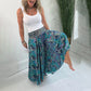 🌸Pantaloni cu talie elastică cu model etnic