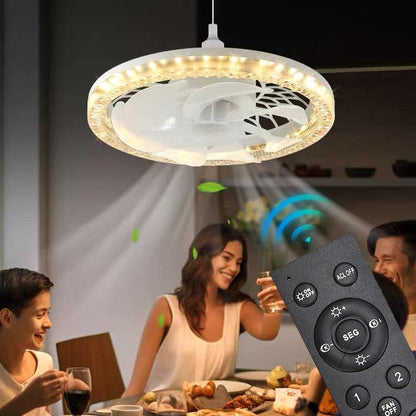 💡 Bucură‑te de confort răcoros și lumină blândă – Ventilator de tavan 2‑în‑1 cu telecomandă – ramburs 🌀