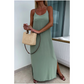 Rochie Maxi cu curea de spaghete cu croială laterală
