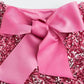 🎀Dancing All Night Sequin Back Bow Loose Mini Cute Dress 🎀