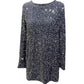 🎀Dancing All Night Sequin Back Bow Loose Mini Cute Dress 🎀