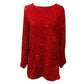 🎀Dancing All Night Sequin Back Bow Loose Mini Cute Dress 🎀