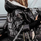 Femeii de iarnă Mid-length cald bumbac Hooded Jacket