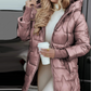 Femeii de iarnă Mid-length cald bumbac Hooded Jacket