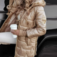 Femeii de iarnă Mid-length cald bumbac Hooded Jacket