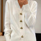 【S-XL】💖Femeii Casual Iarna Plain Yarn Lână Yarn Buton Cardigan