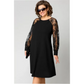 👗Rochie din dantelă cu mâneci lungi și decolteu rotund💖