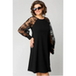 👗Rochie din dantelă cu mâneci lungi și decolteu rotund💖
