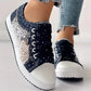 🙋‍♀️👟 Pantofi casual cu vârf rotund și șireturi pentru femei – Confortabili, fără a strânge piciorul – Plată la livrare ✨✅
