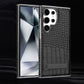 Husă pentru telefon cu textură crocodil cu suport pentru Samsung
