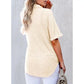 【S-2XL】👚Top cu mânecă scurtă cu rever pentru femei