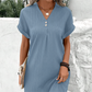 ⏳Vânzare fierbinte de vară 49% OFF🔥Rochie minimalistă de damă, cu gât în V și culoare uni🌸💃