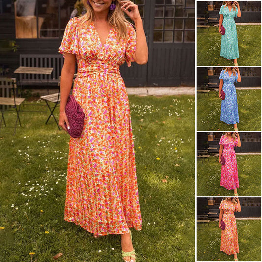 💃 Rochii florale vintage dulci pentru femei🌹
