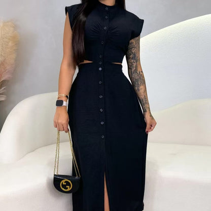 👗Rochie elegantă împărțită pentru femei