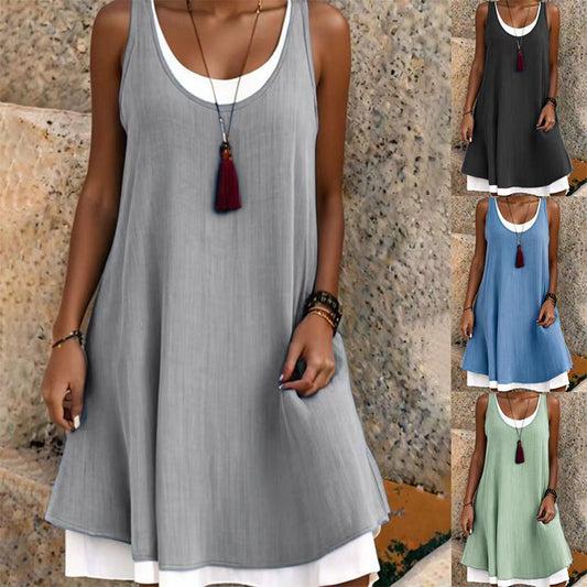 【S-3XL】✨Rochie casual pentru femei cu vestă lejeră