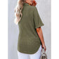 【S-2XL】👚Top cu mânecă scurtă cu rever pentru femei