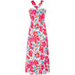 🌺Rochie croită fără mâneci cu imprimeu floral💃