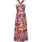 🌺Rochie croită fără mâneci cu imprimeu floral💃