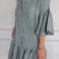 ⏳Time-limited Special⏰Women's Casual V-Neck Ruffle Shirt Dress