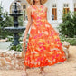 🌺Rochie croită fără mâneci cu imprimeu floral💃